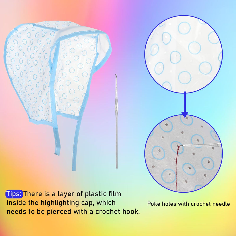 JJUNW at-home salon cap set; ideal for DIY highlights.