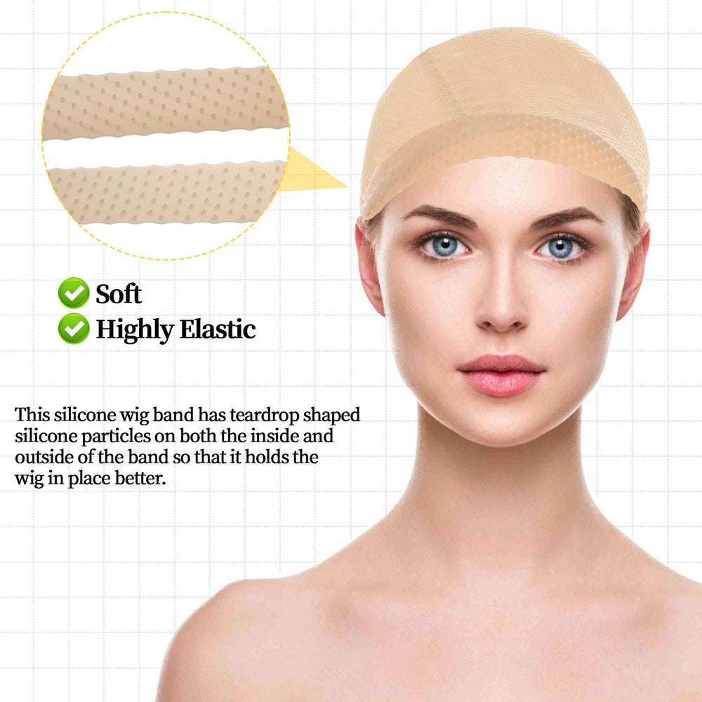 JJUNW banda antideslizante para peluca protege el cabello y evita deslizamientos