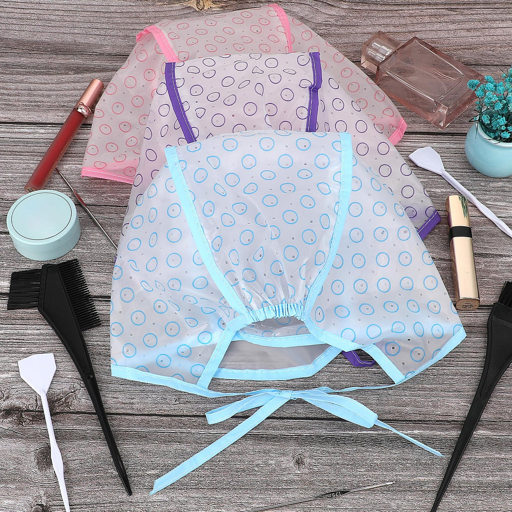 JJUNW cap ties ensure secure fit during dyeing sessions.