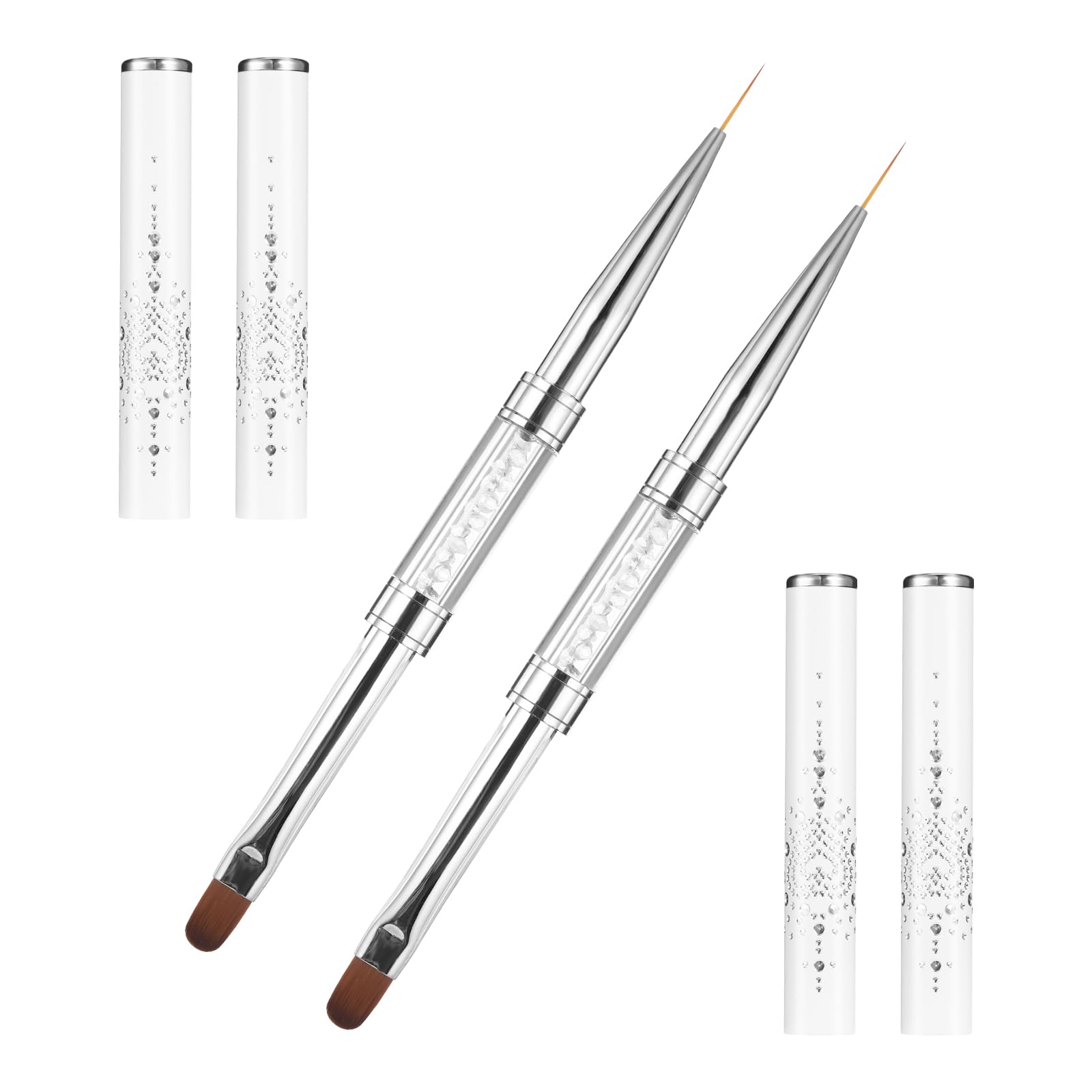 JJUNW double ended nail brush overview for versatile gel art