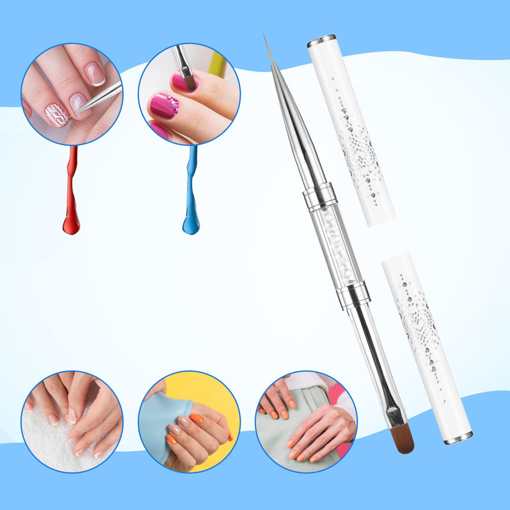 JJUNW French tip brush for precise professional nail art