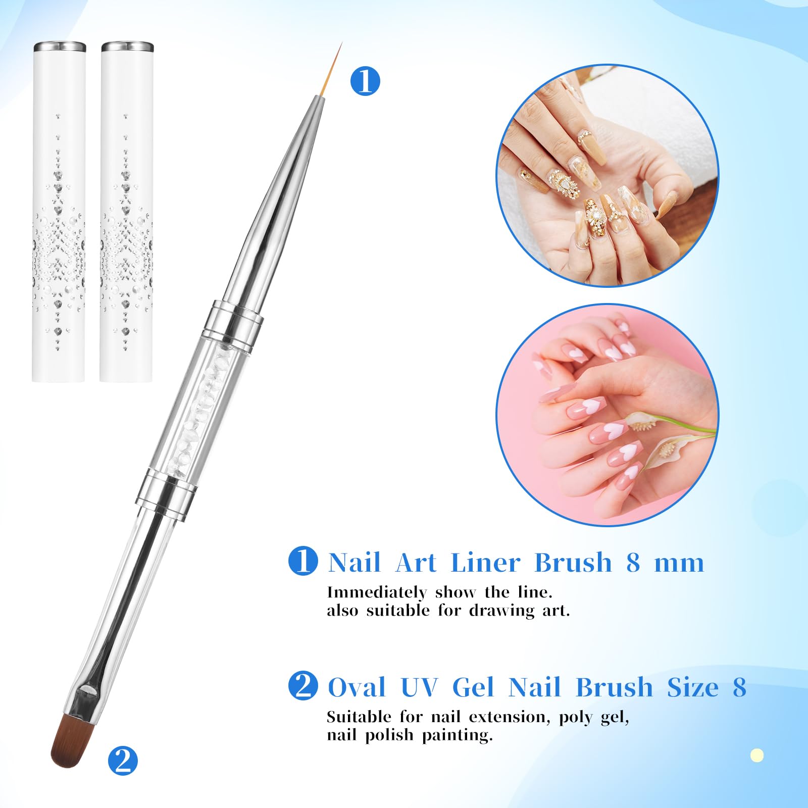 JJUNW nylon bristles close-up highlighting durability and precision