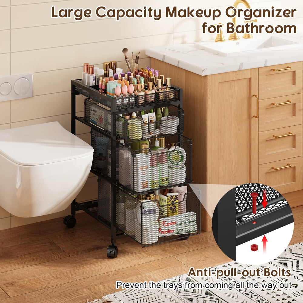 JKsmart drawers hold lotions and bottles up to 20 pounds.