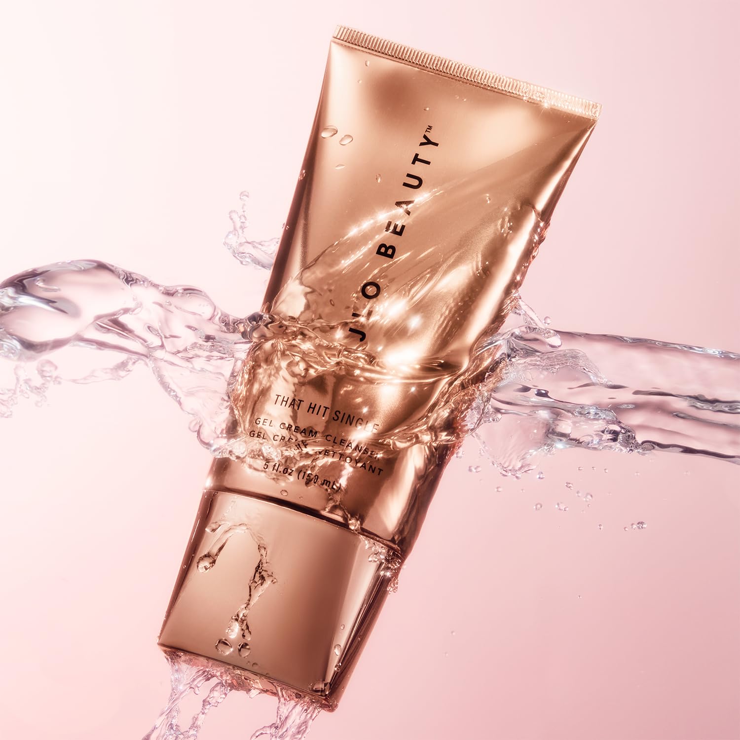 JLO BEAUTY brand story visual emphasizes luxury skincare with accessible results.