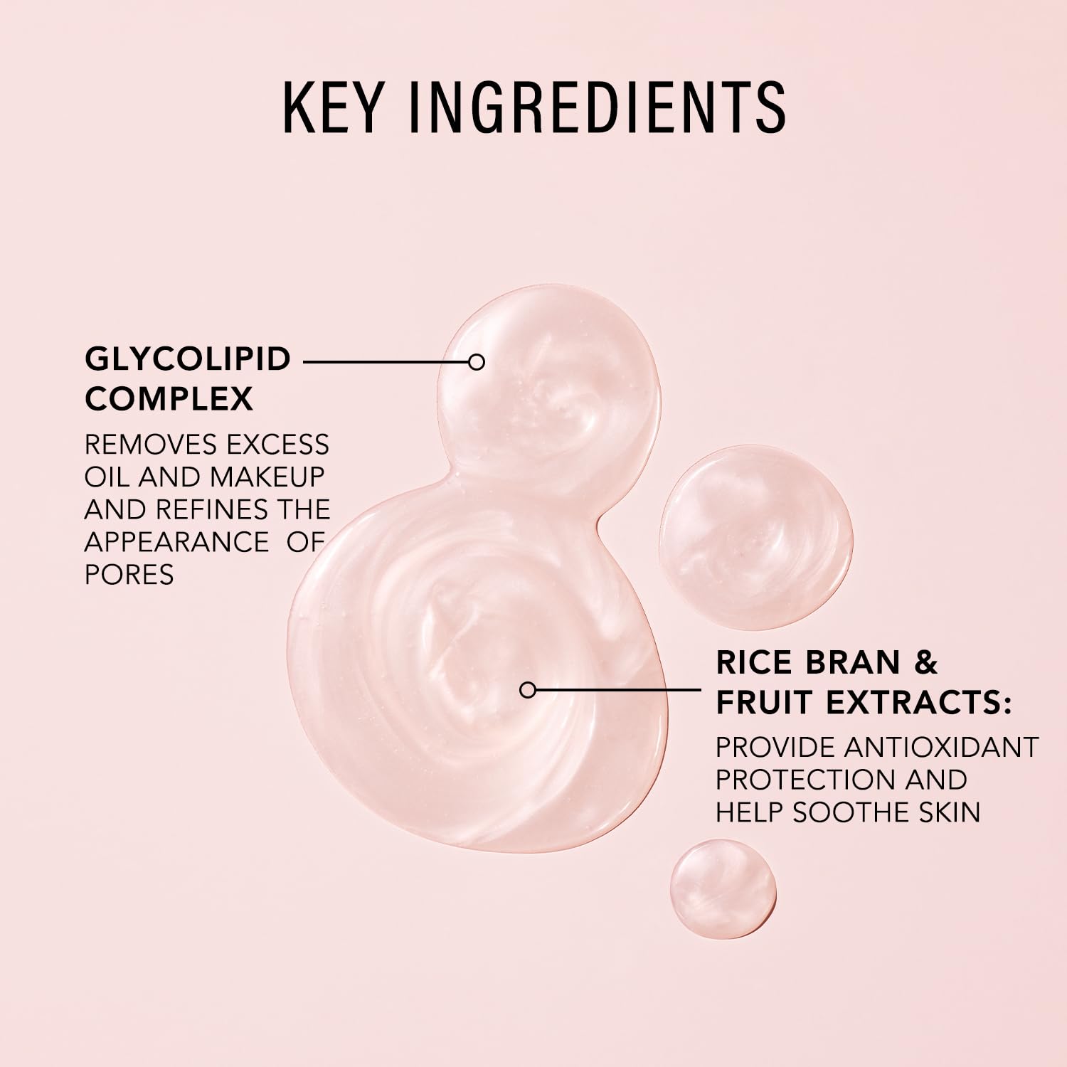 JLO BEAUTY Face wash texture appears light and creamy, ideal for a soothing rinse.