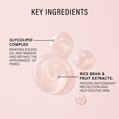 JLO BEAUTY Face wash texture appears light and creamy, ideal for a soothing rinse.