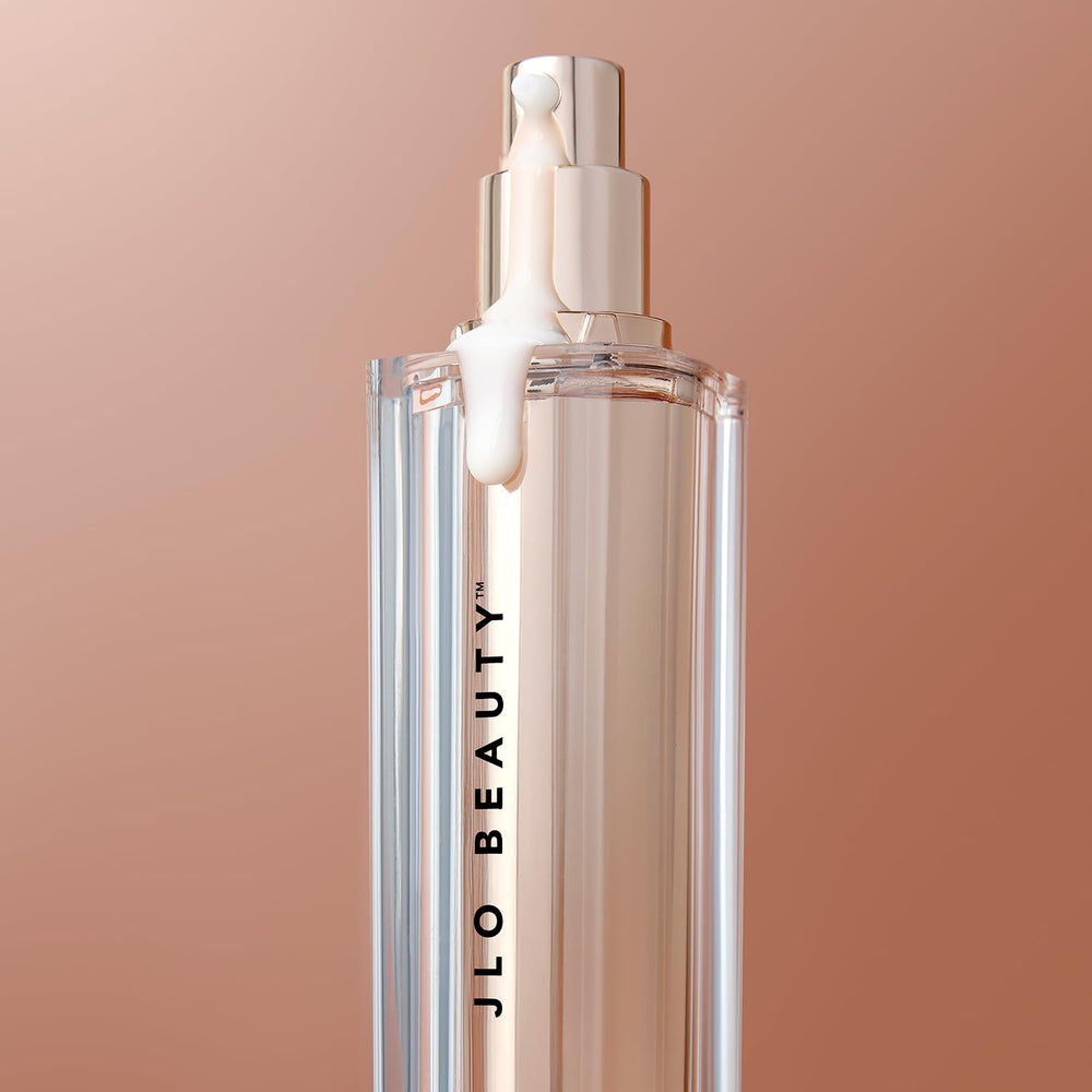 JLO BEAUTY Branded serum bottle and outer box for premium skincare