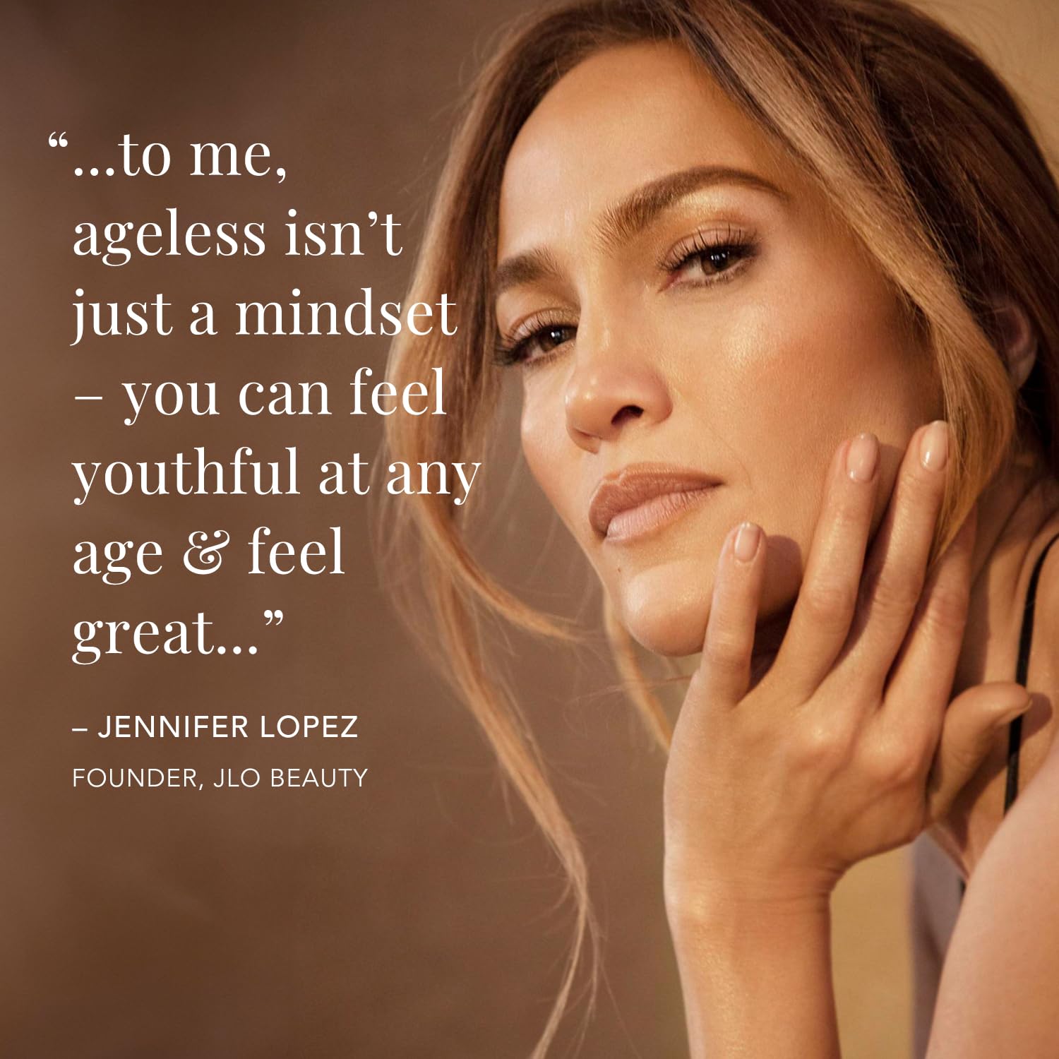 Yeast-ferment and peptides from JLO Beauty for smoother texture