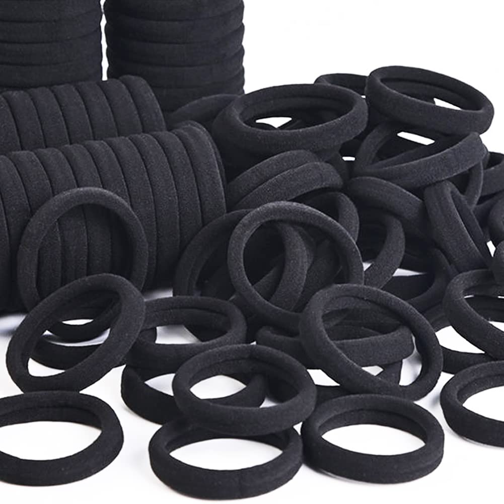 J-MEE hair bands front view shows seamless cotton design for secure all-day hold.