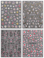 JMEOWIO estampas uñas primavera florales: crea looks frescos y elegantes para cualquier ocasión.
