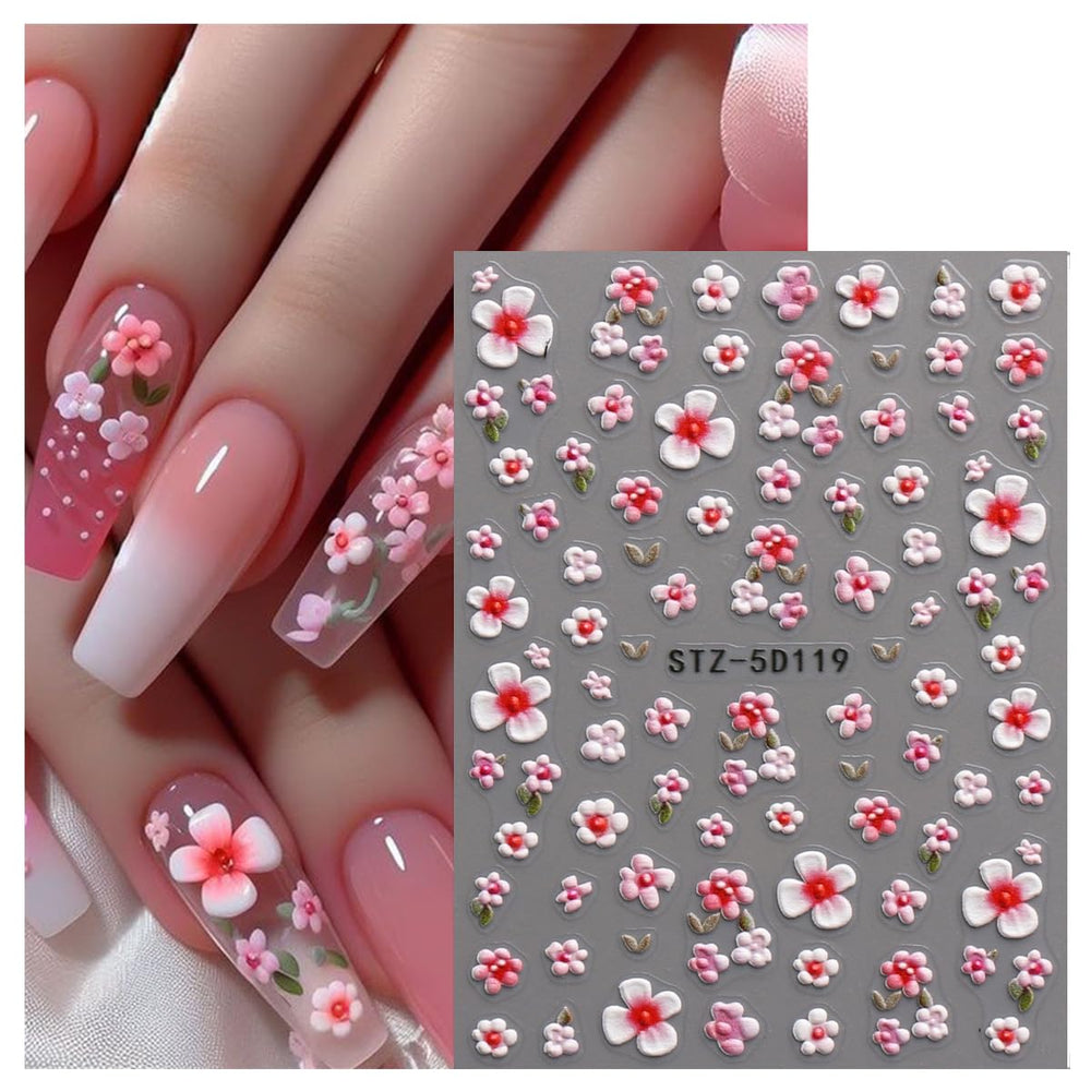 JMEOWIO patrones uñas diseños florales: inspiran combinaciones modernas y adecuadas para cada ocasión.