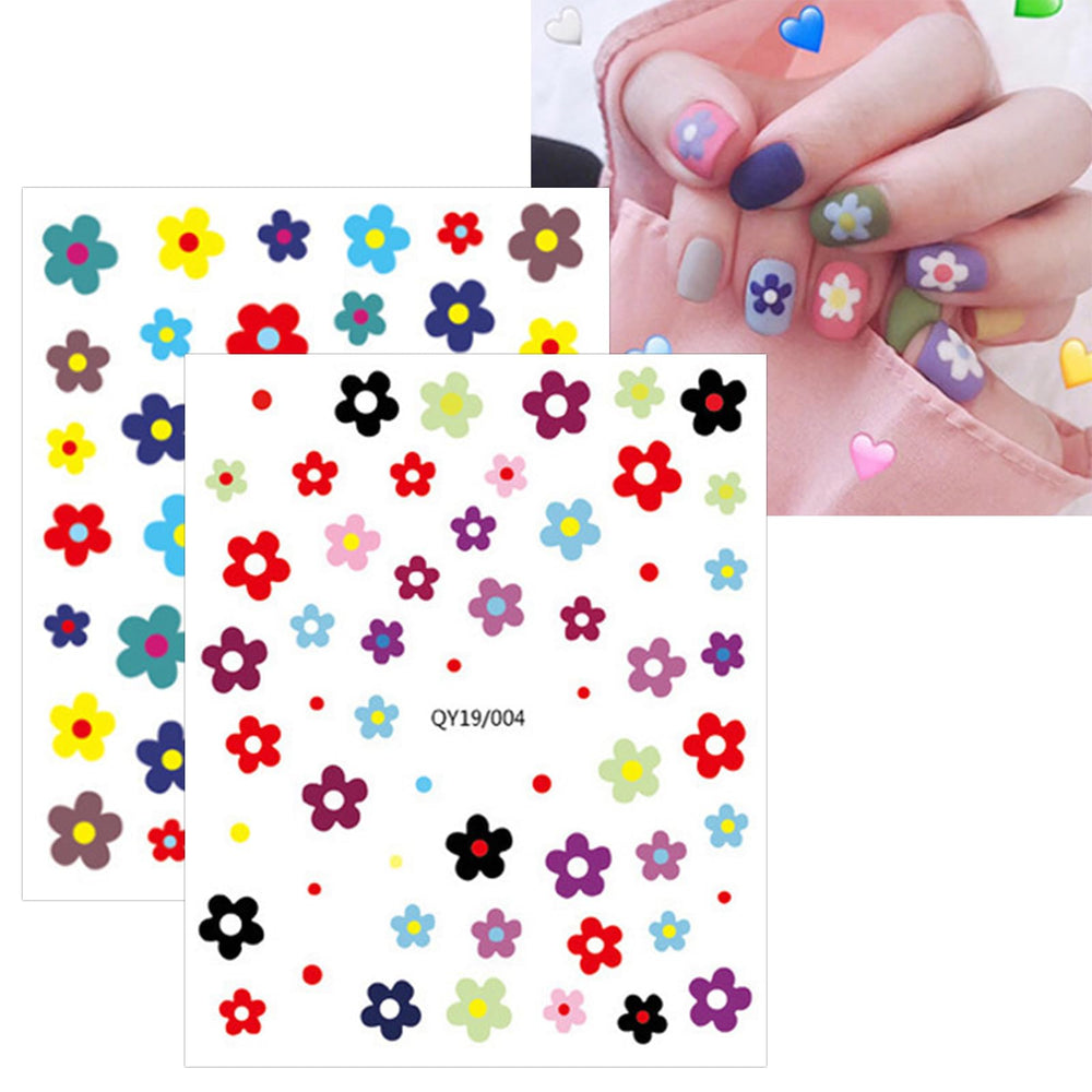 Pegatinas JMEOWIO uñas frutas coloridas para estilo veraniego