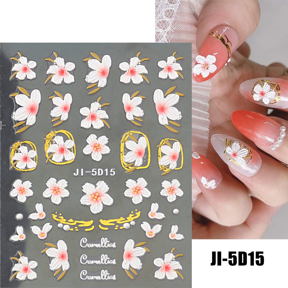 jmeowio regalo perfecto, pegatinas uñas florales para amigas