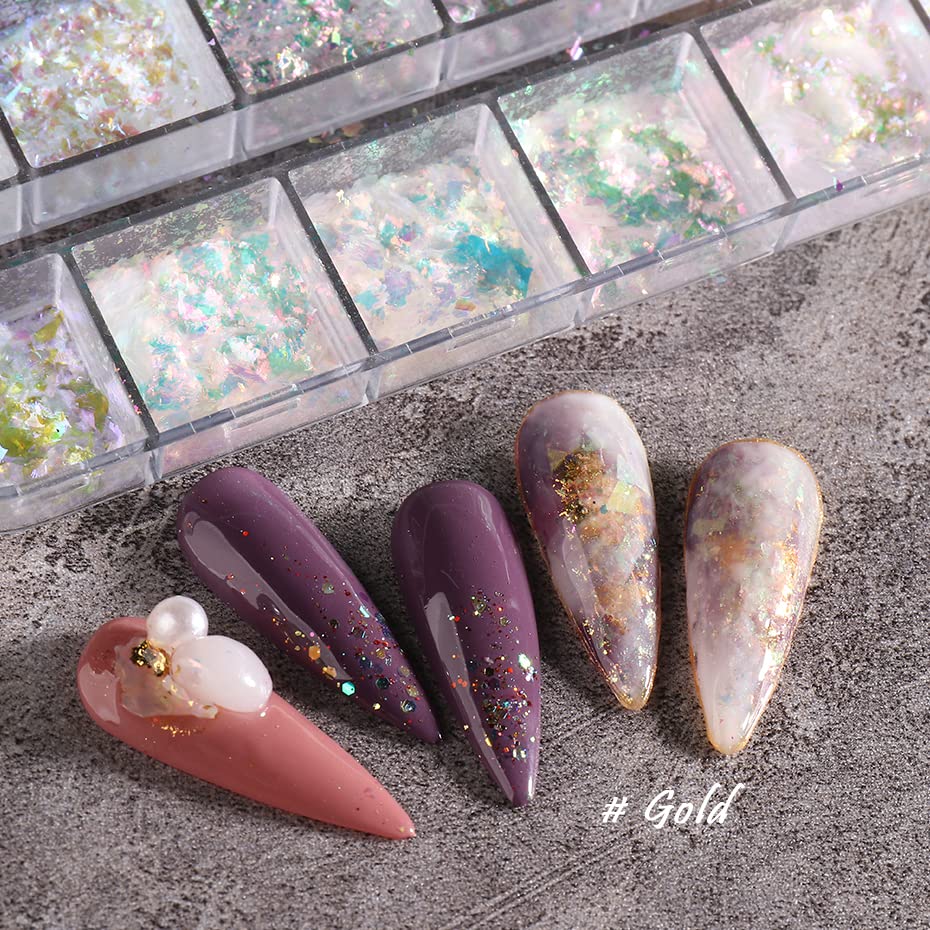 Jmeowio star gradient paillettes create shimmering accents for chic nail designs.