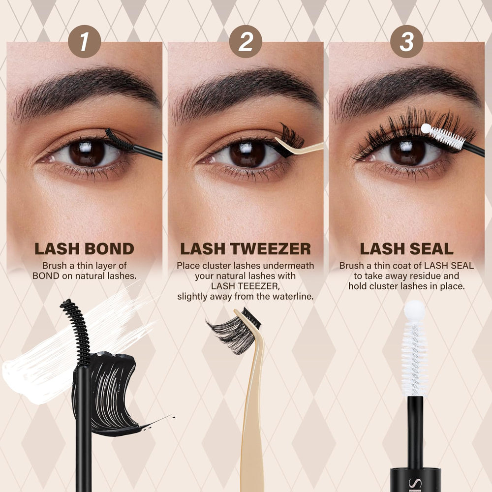 JMS&JMS Beginner lash kit for natural eye look and easy use