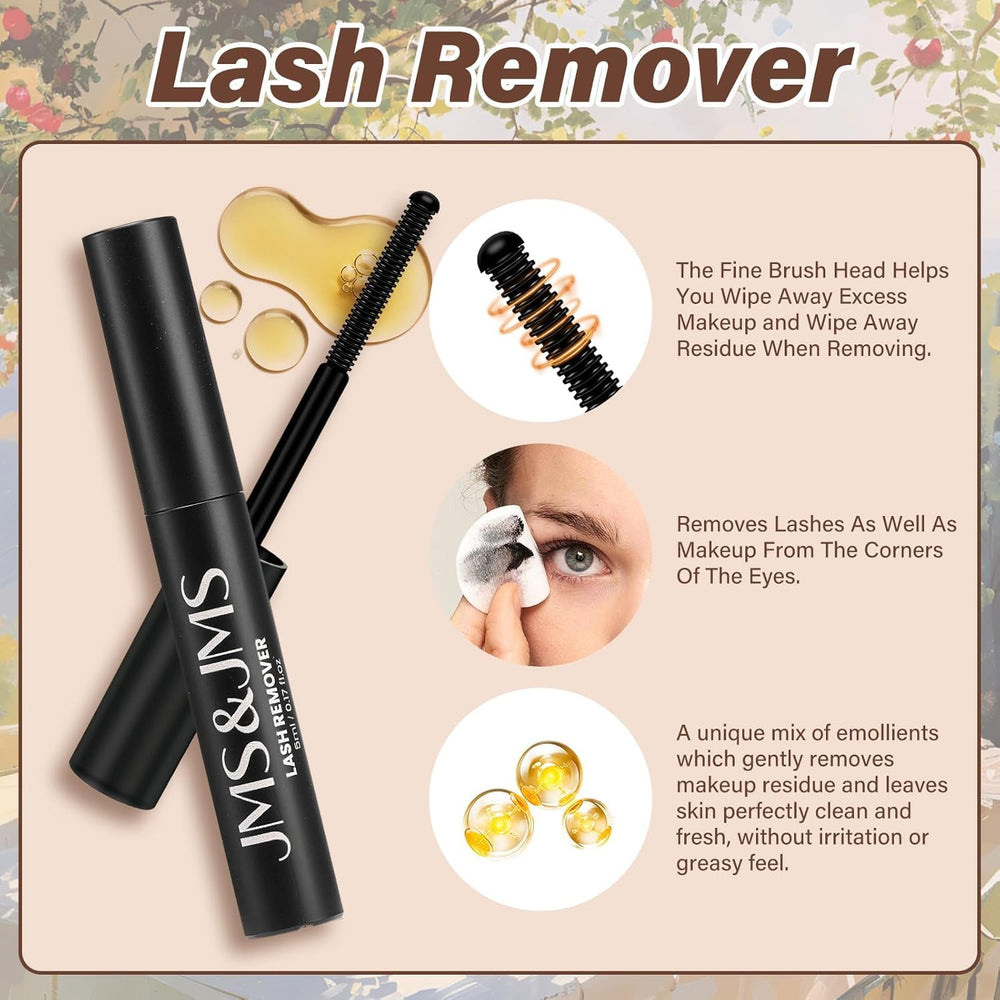 JMS&JMS lash bond and sealer helping secure clusters and blend smoothly.