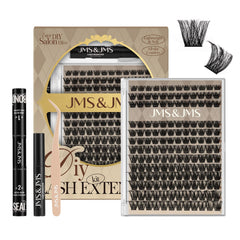 JMS&JMS Lash Clusters Kit box ready for at-home DIY lash extensions