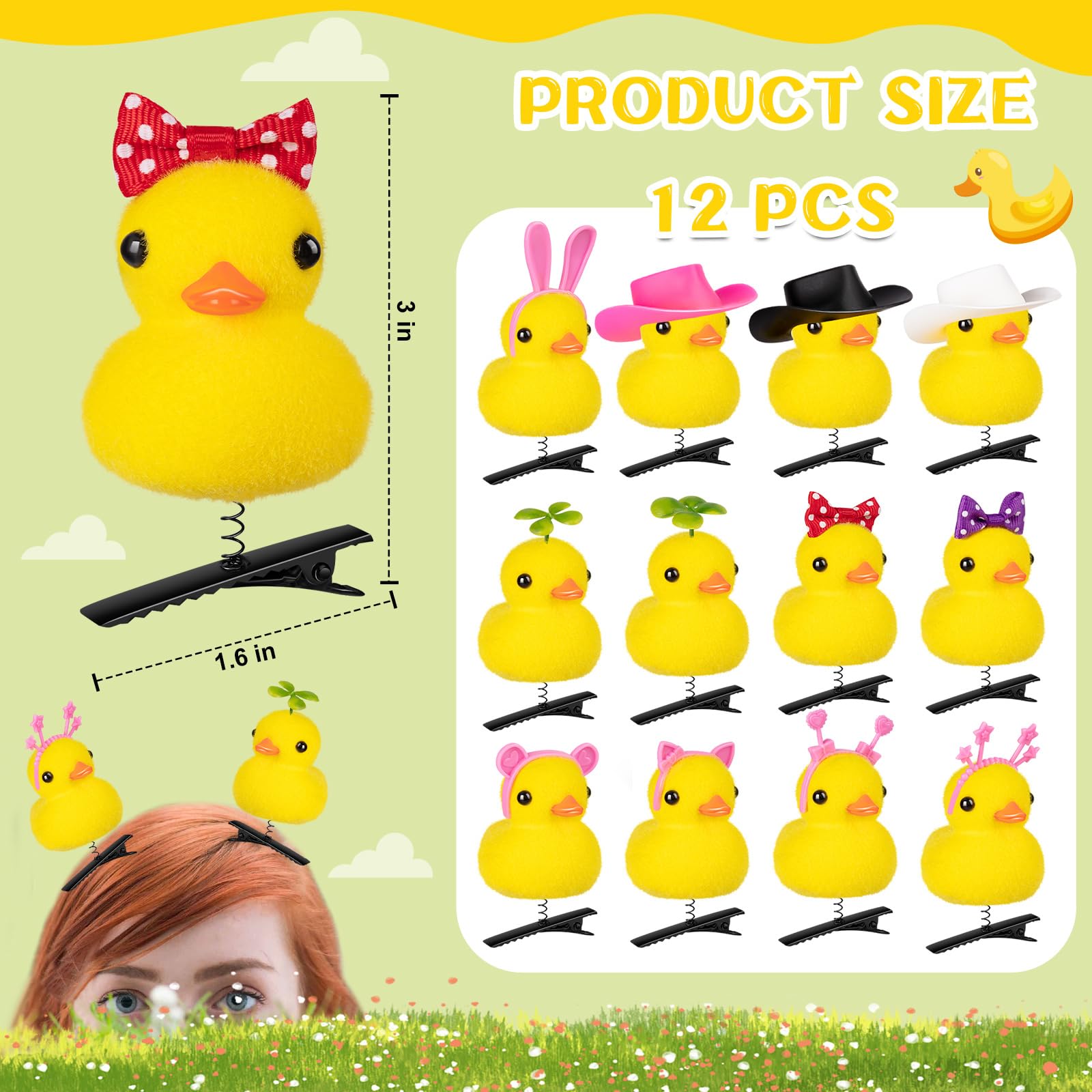 JMZYJZH duck hair clip style 6 versatile for daily wear