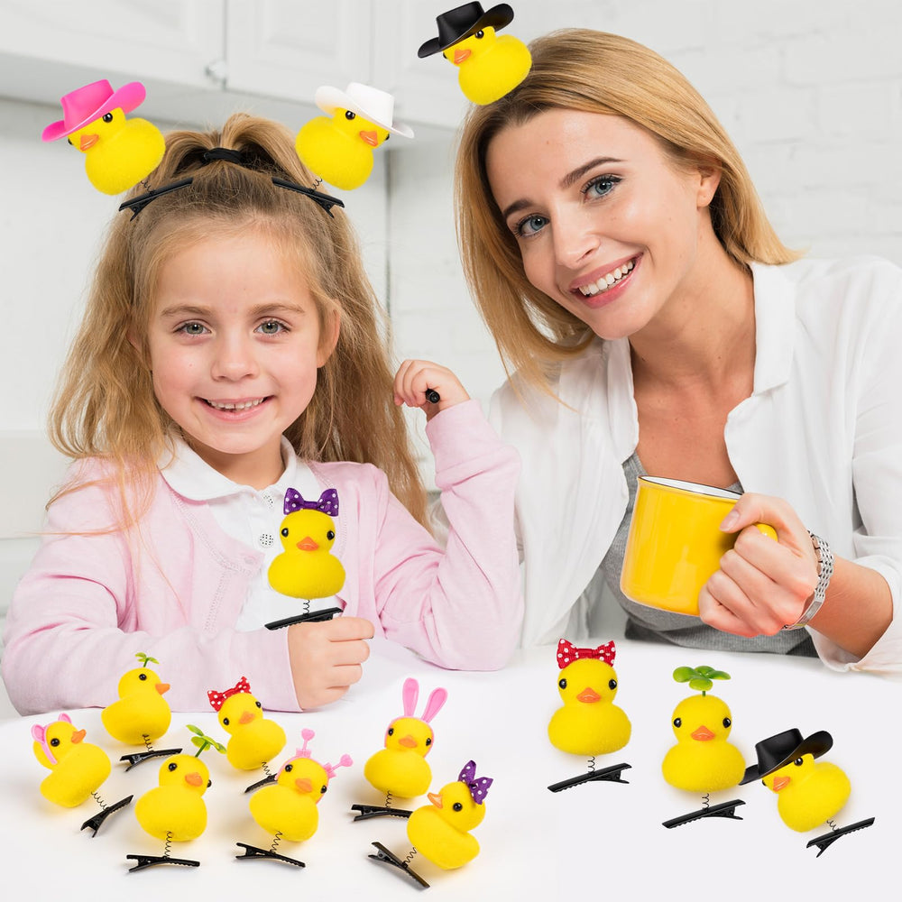 JMZYJZH duck hair clip style 7 bright yellow centerpiece