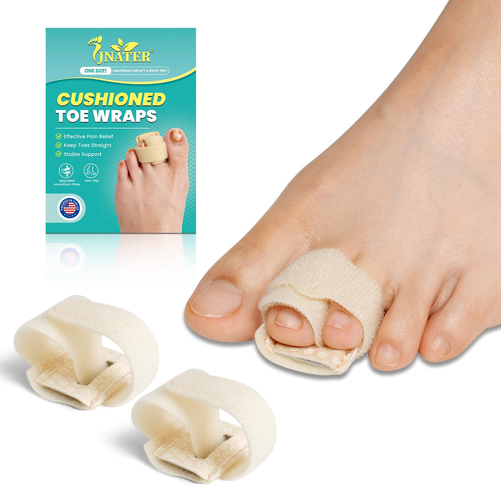 JNATER hammer toe straightener with aluminum plate for stable toe alignment during daily wear