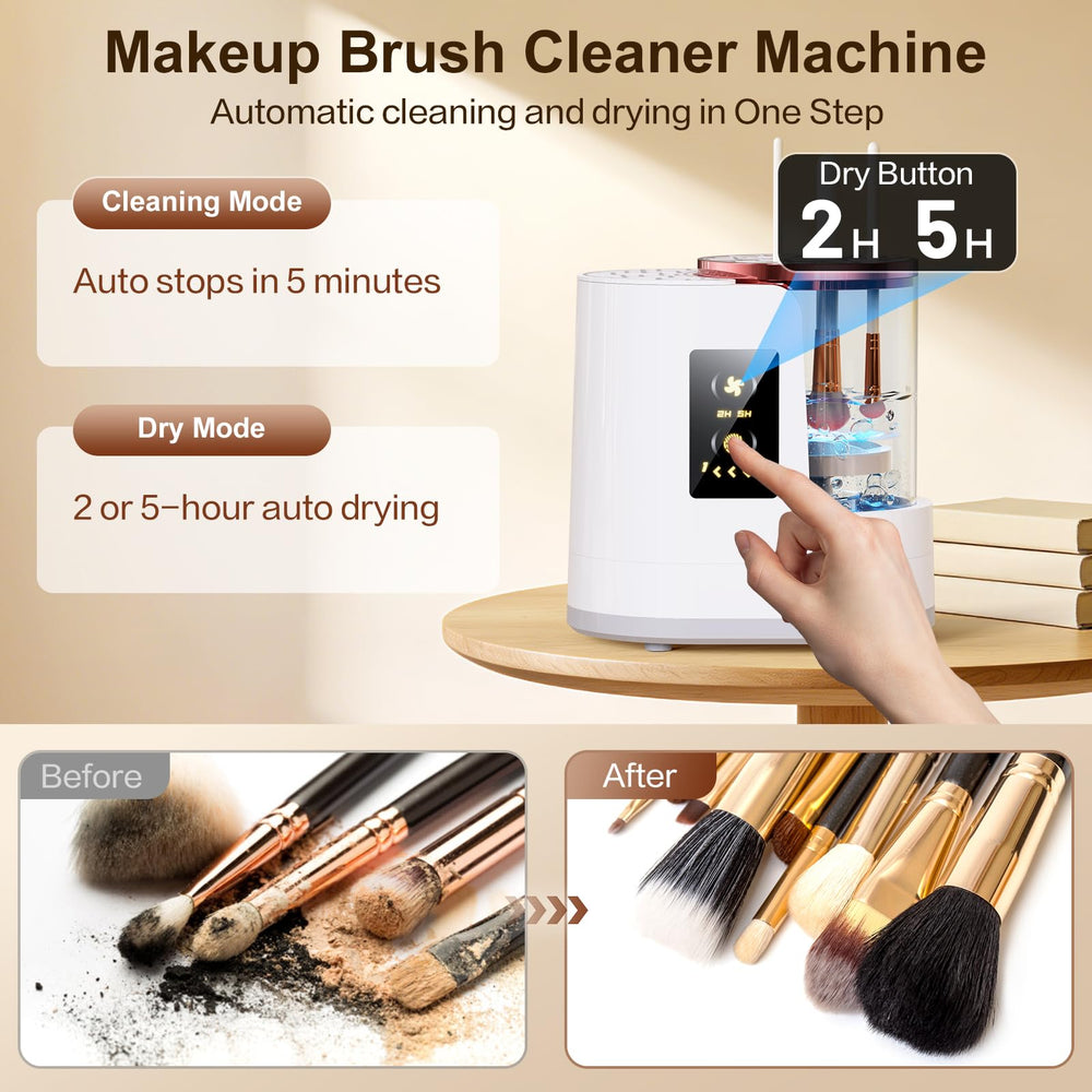 Jnconser Dual-direction cleaning drum shows thorough coverage for brushes.