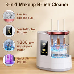 Jnconser Electric Brush Cleaner top view emphasizes compact, stylish design.
