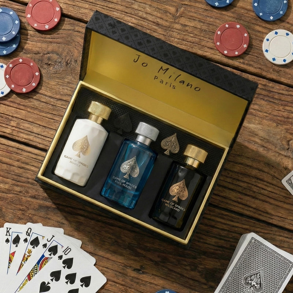 Jo Milano Game of Spades gift set box ideal for gifting occasions
