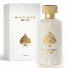 Jo Milano Game of Spades Royale bottle front, premium unisex fragrance for everyday elegance.