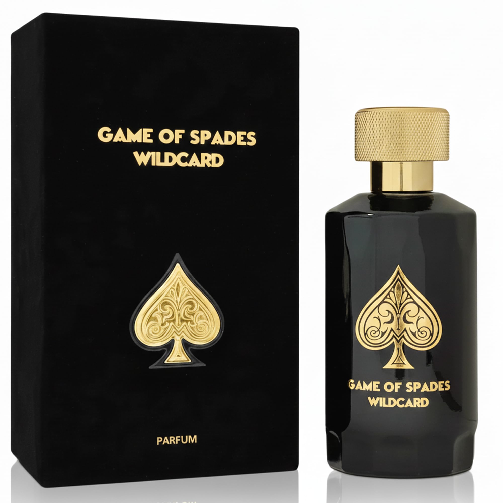 Jo Milano Game of Spades Wildcard bottle front view for a bold evening fragrance
