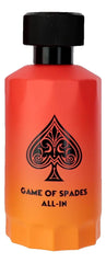 Jo Milano Paris Game of Spades bottle tilted highlights premium luxury aroma for evening wear.