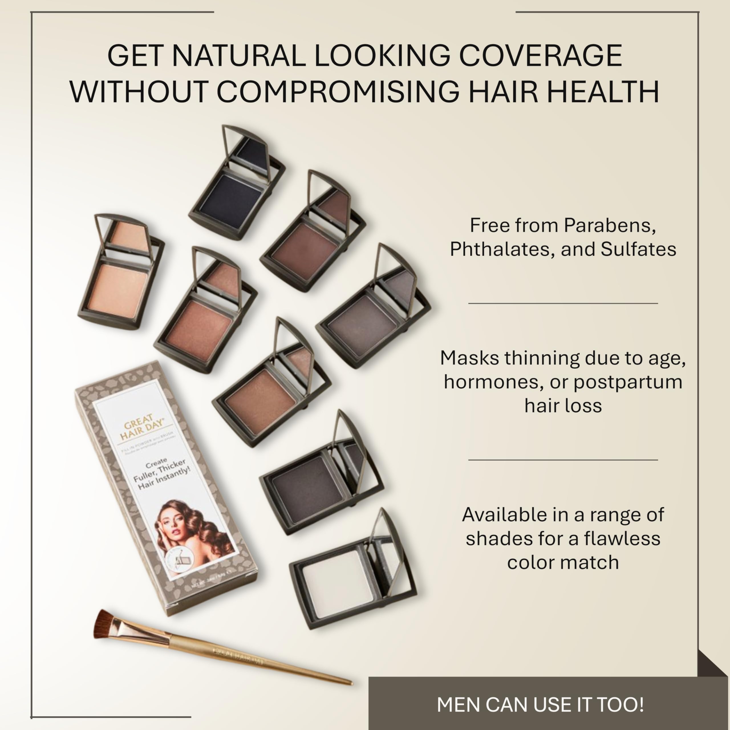Joan Rivers Beauty Great Hair Day powder creates a fuller-looking head