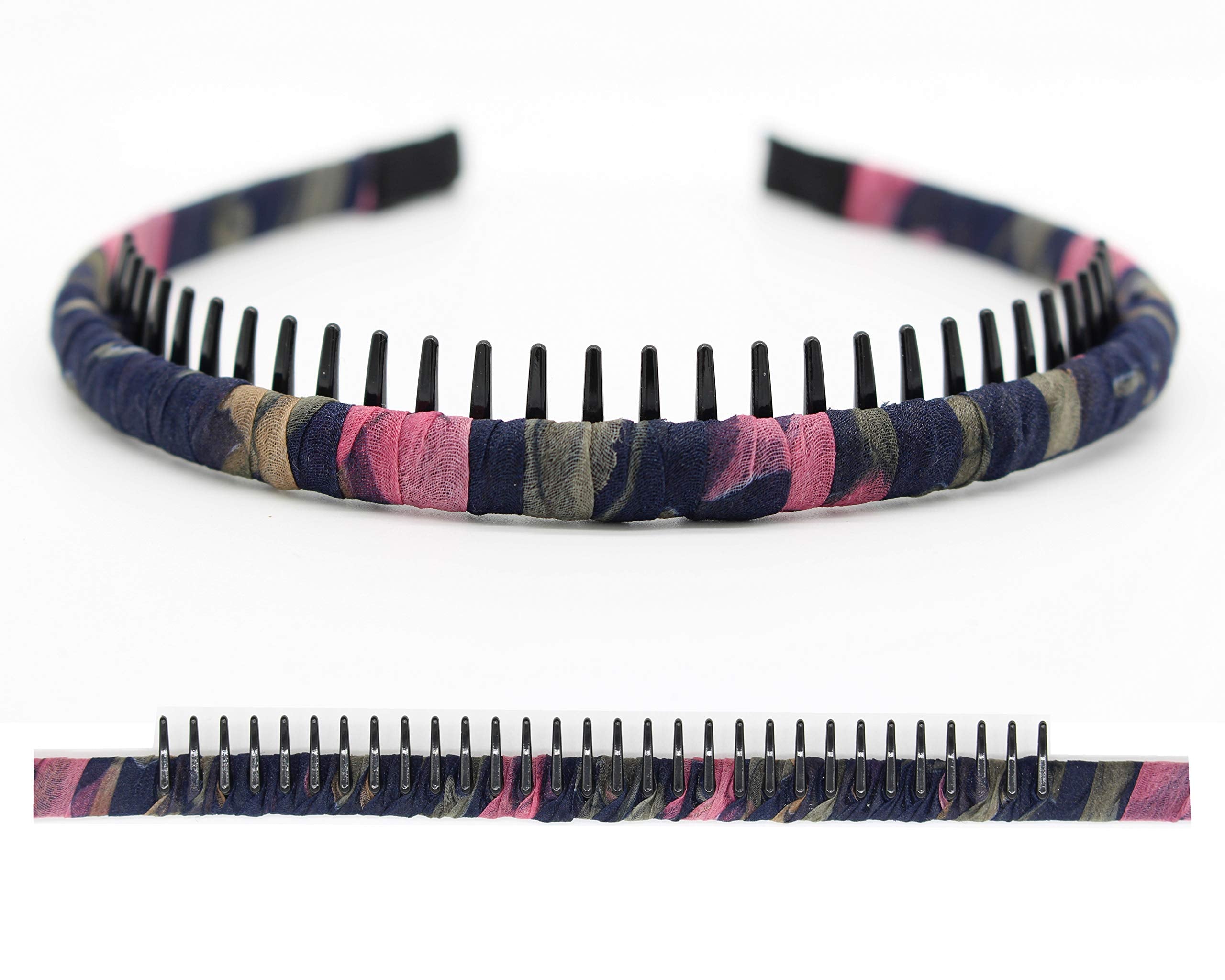 Aro de resina multicolor Joband, perfecto para maquillaje y cuidados faciales.