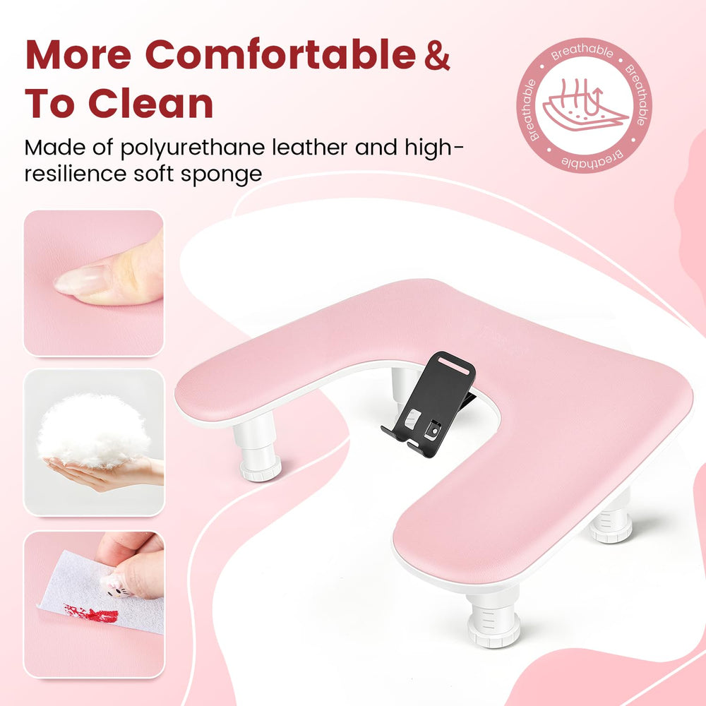 JODSONE adjustable height with three levels for varying client heights.
