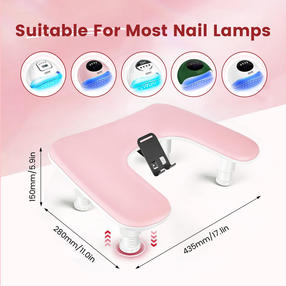 JODSONE anti-slip base keeps the nail tray steady during nail art.
