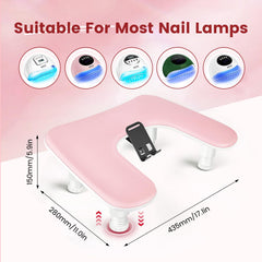 JODSONE anti-slip base keeps the nail tray steady during nail art.