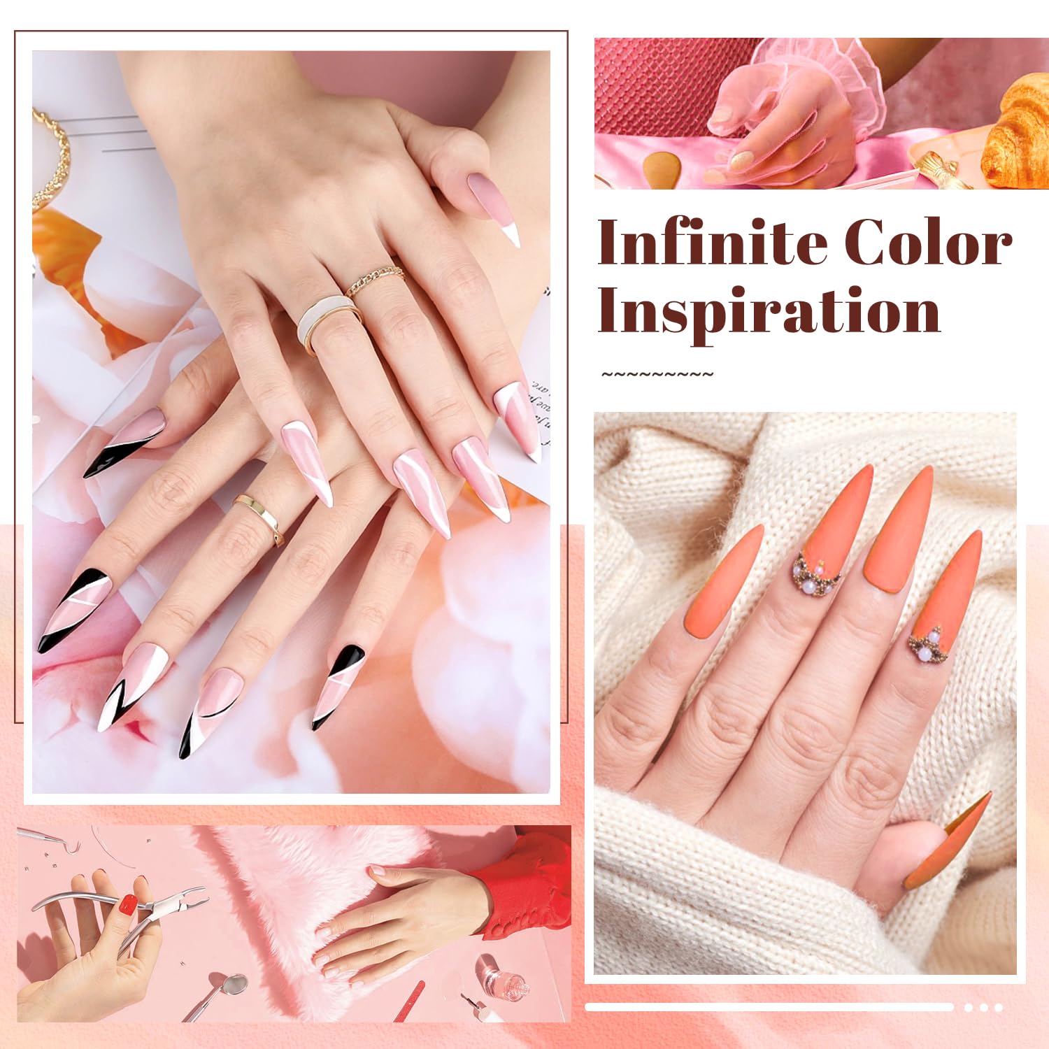 At-home nail art setup using JODSONE polishes for DIY manicures