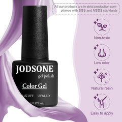 JODSONE base and top coats for lasting shine and smooth application.