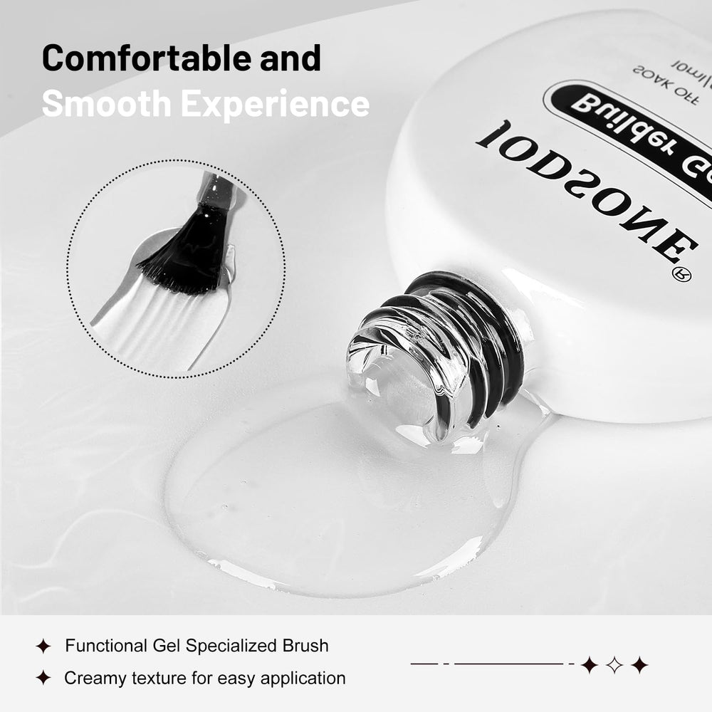 JODSONE builder gel self-leveling formula for easy sculpting and shape control