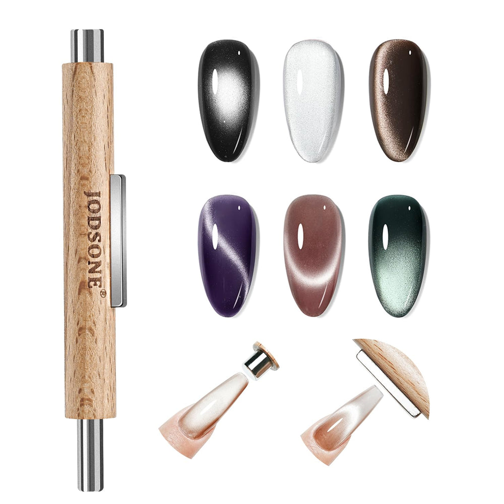 JODSONE cat eye magnet with 6mm cylinder enables precise, detailed nail designs.