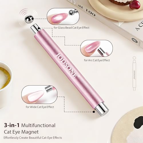 JODSONE 10mm ball magnet adds dimensional cat eye accents.