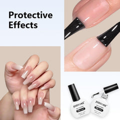 JODSONE clear gel top coat bottle highlights high-gloss shine.
