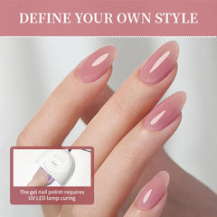Diseños naturales y elegantes con gel translúcido de JODSONE