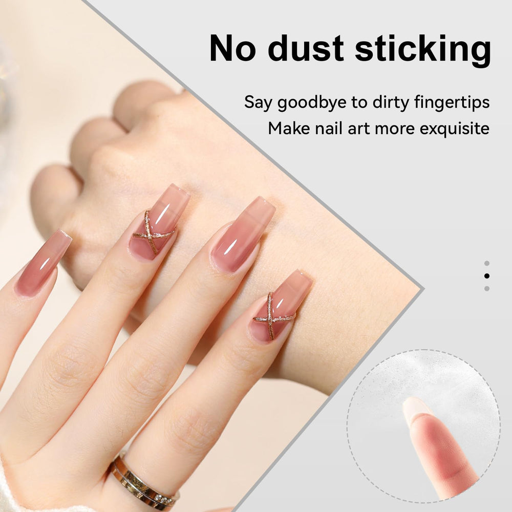 JODSONE gel nail glue dispense tip demonstrates precise application for secure tip bonding.