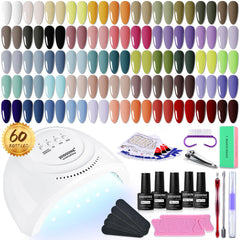 JODSONE gel nail polish kit with 55 colors for versatile at-home manicures.