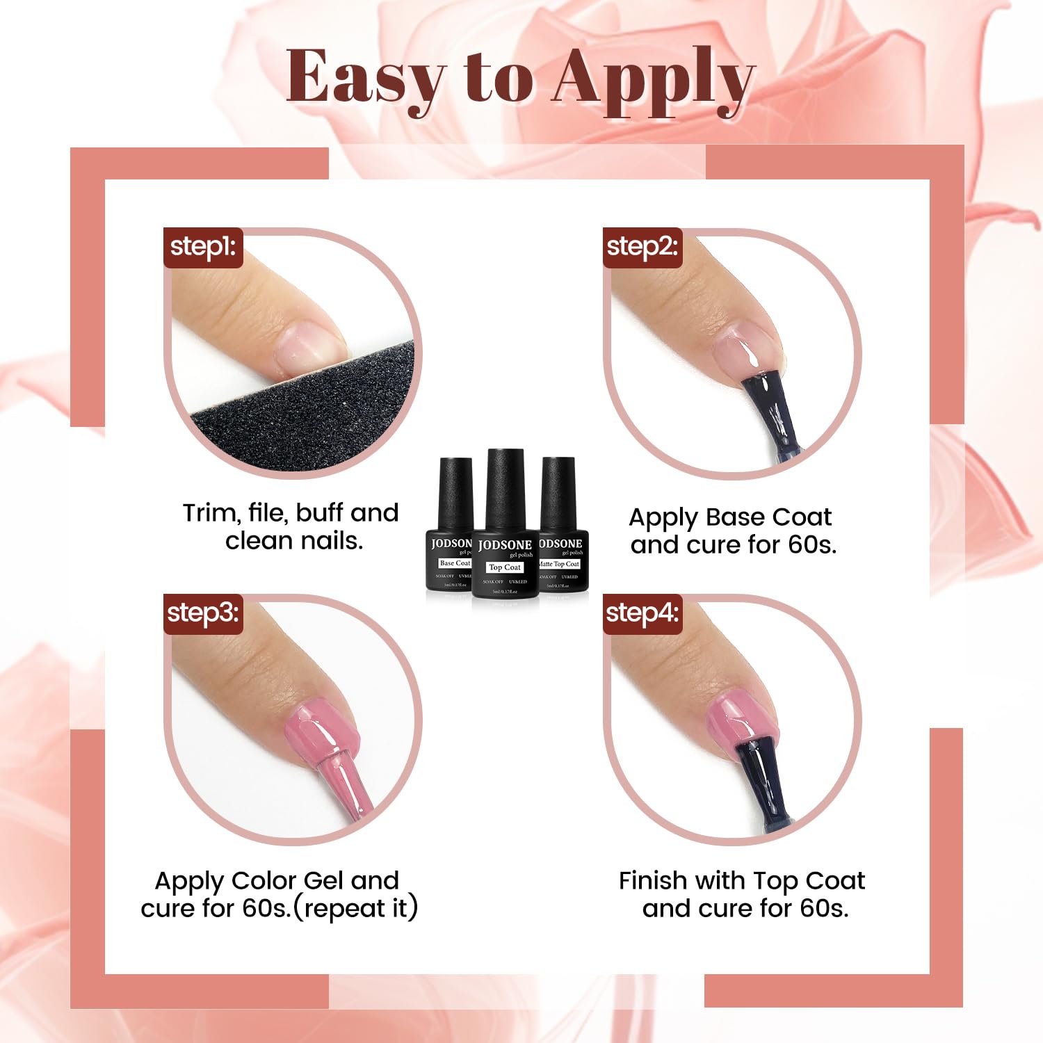 Gift-ready JODSONE gel nail polish set suitable for friends and family