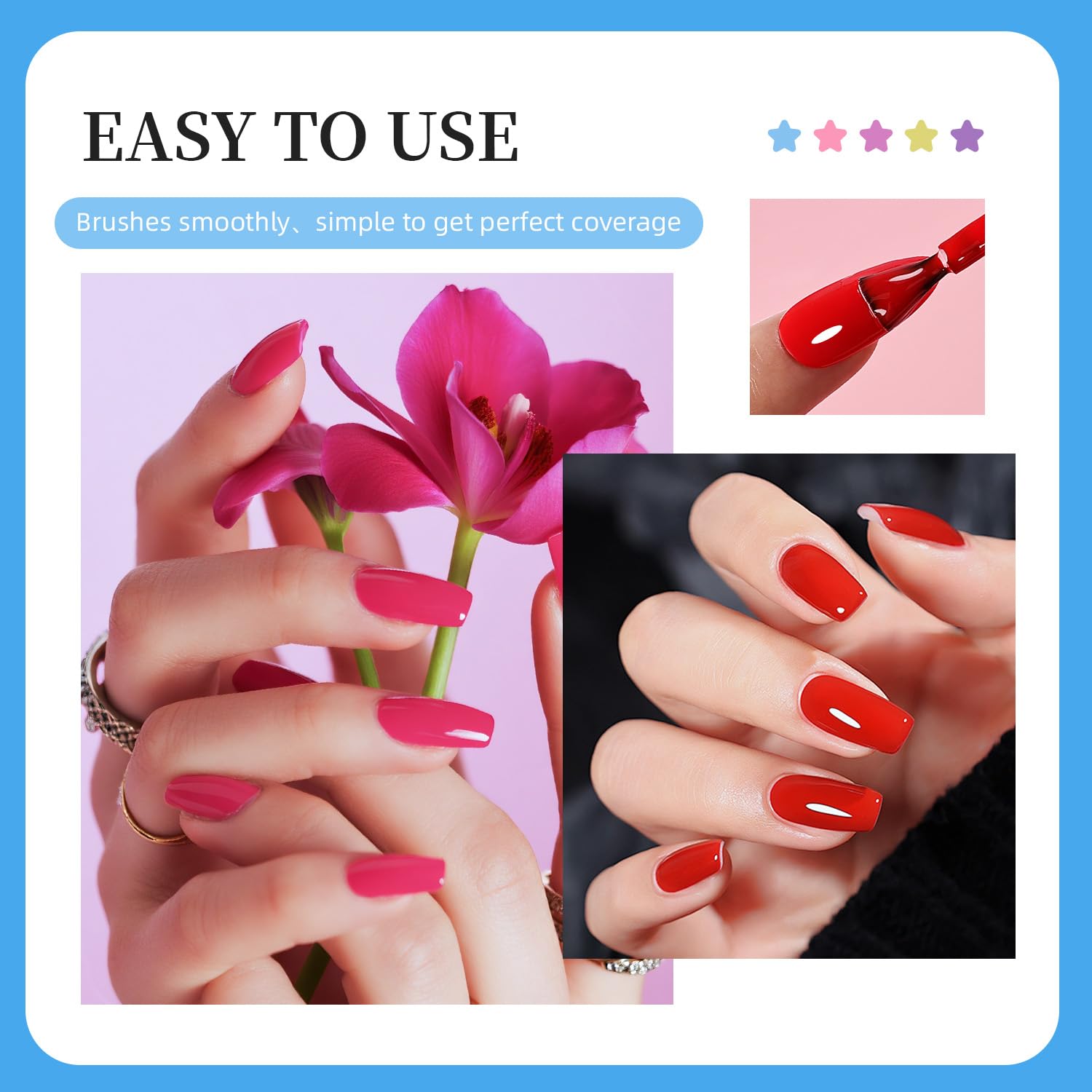 JODSONE glitter top coat adds festive sparkle
