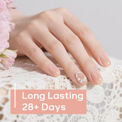 JODSONE Jelly Wheat on-nail swatch reveals subtle, chic base.