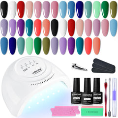 JODSONE conjunto gel con 20 colores, listo para crear estilos variados.