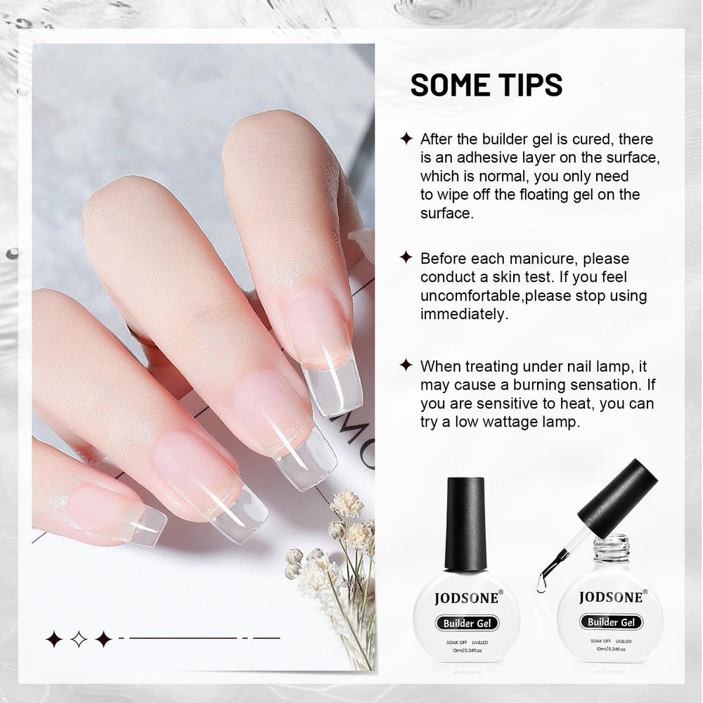 JODSONE builder gel offering lasting wear and smooth overlays for DIY art