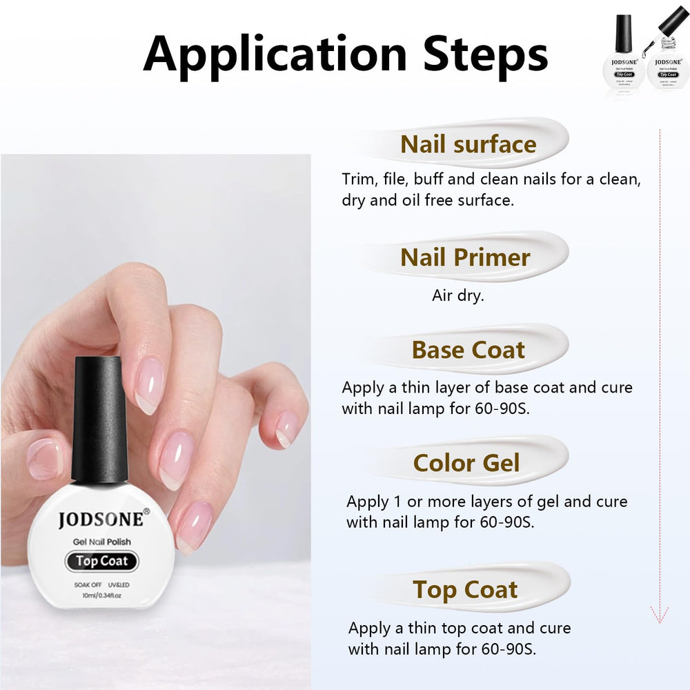 JODSONE low-odor safe formula for healthy-looking nails.